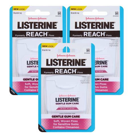 woven dental floss reach|listerine dental floss woven.